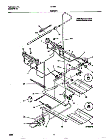04 - Burner parts for Frigidaire Range 72-3981-00-08 from AppliancePartsPros.com