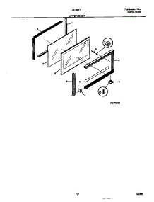 09 - Upper Door parts for Frigidaire Range 72-3981-00-08 from AppliancePartsPros.com