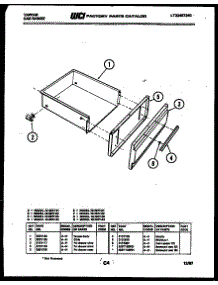 04 - Drawer Parts parts for Frigidaire Range 72-7977-00-01 from AppliancePartsPros.com