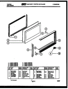 09 - Upper Oven Door Parts parts for Frigidaire Range 72-7977-00-01 from AppliancePartsPros.com
