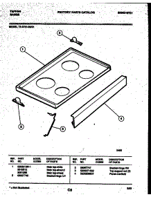 04 - Cooktop Parts parts for Frigidaire Range 73-3751-00-01 from AppliancePartsPros.com
