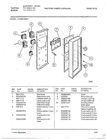 Electric Range Page 2 parts for Tappan Range 73-3951-00 from AppliancePartsPros.com