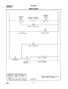 10 - Wiring Diagram parts for Tappan Range TEF303AWB from AppliancePartsPros.com
