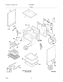 05 - Body parts for Tappan Range TEF303BWC from AppliancePartsPros.com