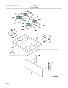 07 - Top / Drawer parts for Tappan Range TEF303BWC from AppliancePartsPros.com