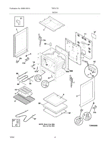 05 - Body parts for Tappan Range TEF317BUD from AppliancePartsPros.com