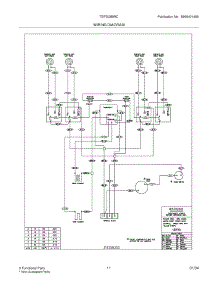 11 - Wiring Diagram parts for Tappan Range TEF303BWC from AppliancePartsPros.com