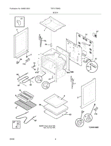 05 - Body parts for Tappan Range TEF317BWG from AppliancePartsPros.com