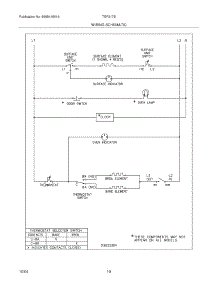 10 - Wiring Schematic parts for Tappan Range TEF317BUD from AppliancePartsPros.com