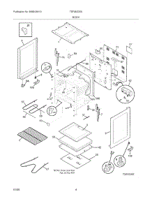 05 - Body parts for Tappan Range TEF350DSA from AppliancePartsPros.com