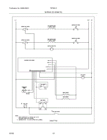 12 - Wiring Schematic parts for Tappan Range TEF351DUB from AppliancePartsPros.com
