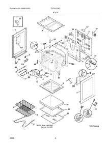 05 - Body parts for Tappan Range TEF351EWD from AppliancePartsPros.com