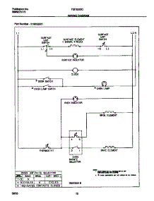 06 - Wiring Diagram parts for Frigidaire Range TEF322SCWA from AppliancePartsPros.com