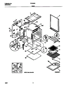 03 - Body parts for Frigidaire Range TEF350SCWE from AppliancePartsPros.com