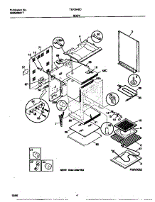 03 - Body parts for Frigidaire Range TEF354BCWC from AppliancePartsPros.com