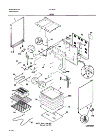 05 - Body parts for Tappan Range TEF353AQC from AppliancePartsPros.com