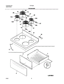 07 - Top / Drawer parts for Tappan Range TEF353AQC from AppliancePartsPros.com