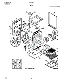 03 - Body parts for Frigidaire Range TEF357BFDA from AppliancePartsPros.com