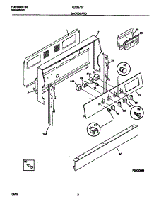 02 - Backguard parts for Frigidaire Range TEF357BFWA from AppliancePartsPros.com