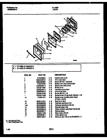 06 - Door Parts parts for Frigidaire Range 31-4592-00-01 from AppliancePartsPros.com