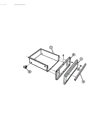05 - Utility Drawer parts for Frigidaire Range 31-4968-00-02 from AppliancePartsPros.com