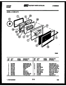 07 - Door Parts parts for Frigidaire Range 31-4968-08-05 from AppliancePartsPros.com