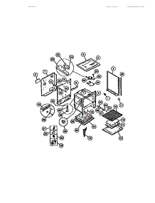 03 - Basic Body parts for Frigidaire Range 31-4968-23-02 from AppliancePartsPros.com