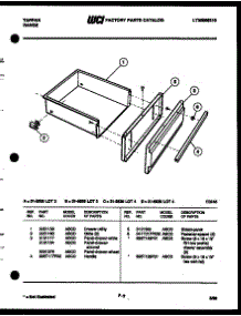 07 - Drawer Parts parts for Frigidaire Range 31-6538-00-03 from AppliancePartsPros.com