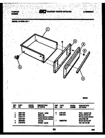 05 - Drawer Parts parts for Frigidaire Range 31-6759-00-01 from AppliancePartsPros.com