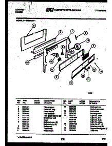 07 - Backguard parts for Frigidaire Range 31-6759-00-01 from AppliancePartsPros.com