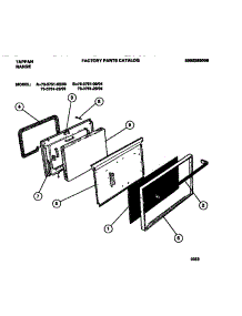 06 - Door parts for Frigidaire Range 73-3751-00-03 from AppliancePartsPros.com