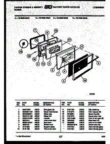 05 - Lower Oven Door Parts parts for Frigidaire Range 72-7989-00-01 from AppliancePartsPros.com