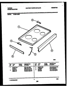 03 - Cooktop Parts parts for Frigidaire Range 73-3951-00-03 from AppliancePartsPros.com