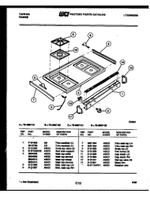 03 - Cooktop Parts parts for Frigidaire Range 76-4667-00-01 from AppliancePartsPros.com