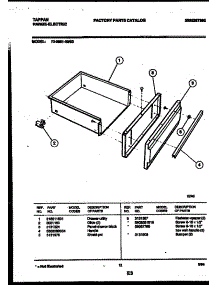 09 - Drawer Parts parts for Frigidaire Range 73-3951-00-03 from AppliancePartsPros.com
