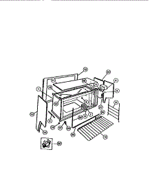 08 - Upper Basic Body parts for Frigidaire Range 73-7857-66-02 from AppliancePartsPros.com