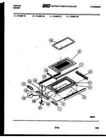 12 - Top And Related Parts parts for Frigidaire Range 76-4667-00-01 from AppliancePartsPros.com