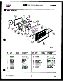 03 - Lower Oven Door Parts parts for Frigidaire Range 77-8957-66-05 from AppliancePartsPros.com