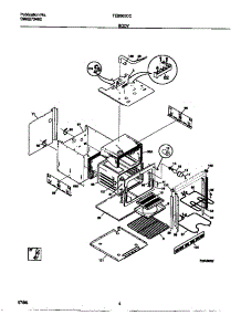 03 - Body parts for Frigidaire Oven TEB500CCB1 from AppliancePartsPros.com