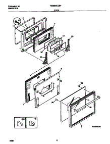04 - Door parts for Frigidaire Oven TEB500CCB4 from AppliancePartsPros.com