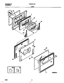 04 - Door parts for Frigidaire Oven TEB540CCB2 from AppliancePartsPros.com