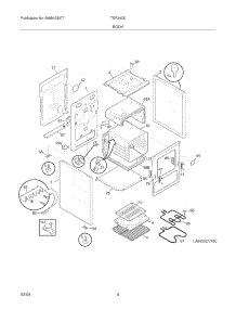 05 - Body parts for Tappan Range TEF242BU2 from AppliancePartsPros.com