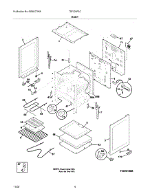 05 - Body parts for Tappan Range TEF326FSC from AppliancePartsPros.com