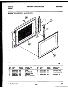 08 - Upper Oven Door Parts parts for Frigidaire Range 77-4950-23-03 from AppliancePartsPros.com