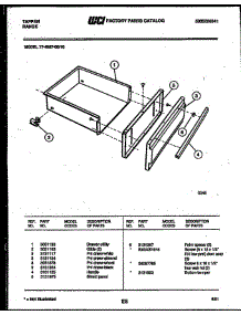 Drawer parts for Frigidaire Range 77-4957-00-10 from AppliancePartsPros.com