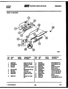 Splasher Control parts for Frigidaire Range 77-4957-00-10 from AppliancePartsPros.com