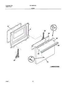 09 - Door parts for Tappan Range TEF240PHW2 from AppliancePartsPros.com