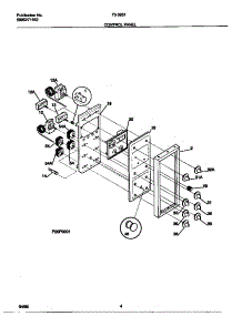 03 - Control Panel parts for Frigidaire Range 73-3951-00-04 from AppliancePartsPros.com