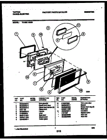 06 - Lower Oven Door Parts parts for Frigidaire Range 73-3951-23-03 from AppliancePartsPros.com