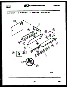 04 - Splasher Control parts for Frigidaire Range 73-3957-23-01 from AppliancePartsPros.com
